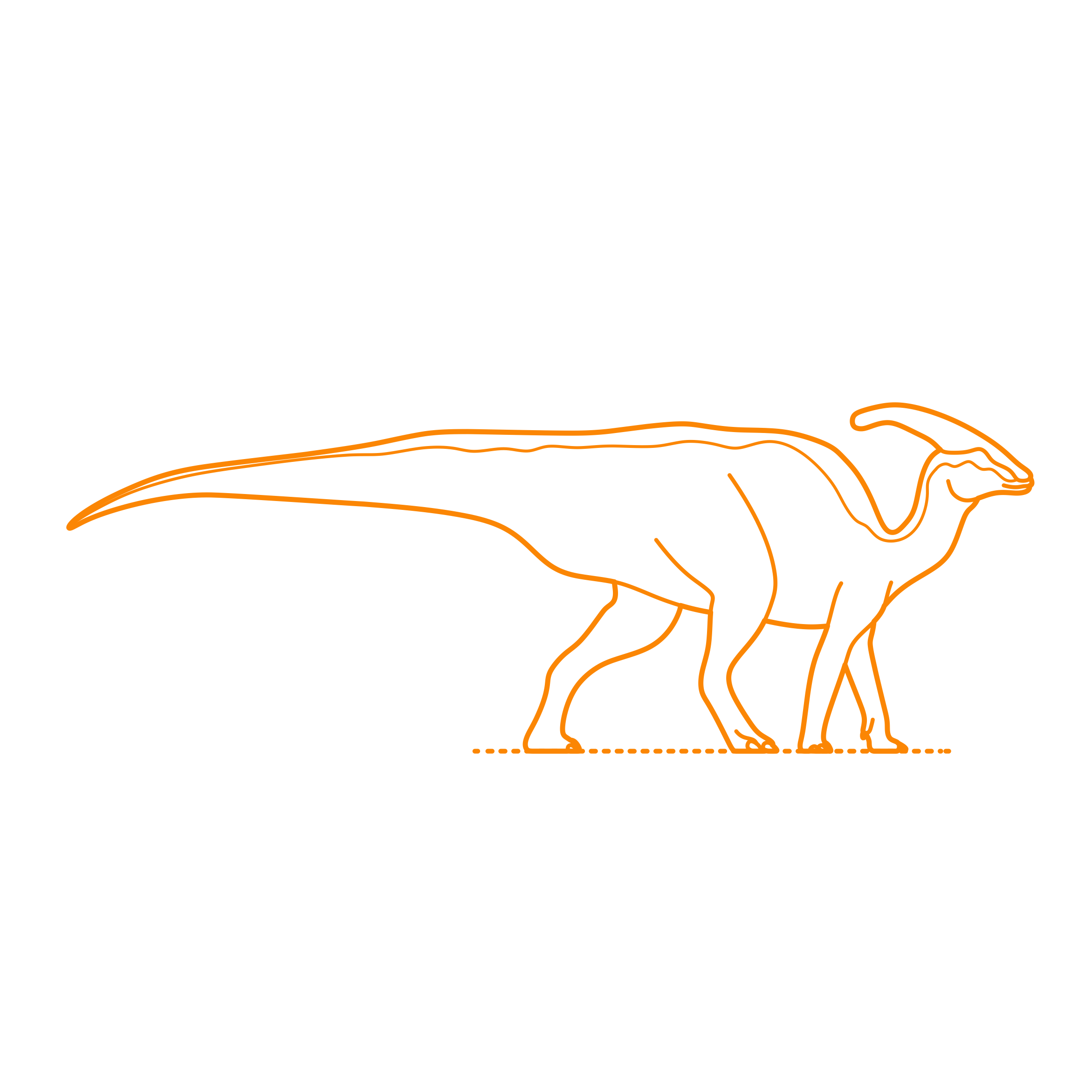 Animals Dinosaurs Parasaurolophus Icon Svg Vector Free Vectors